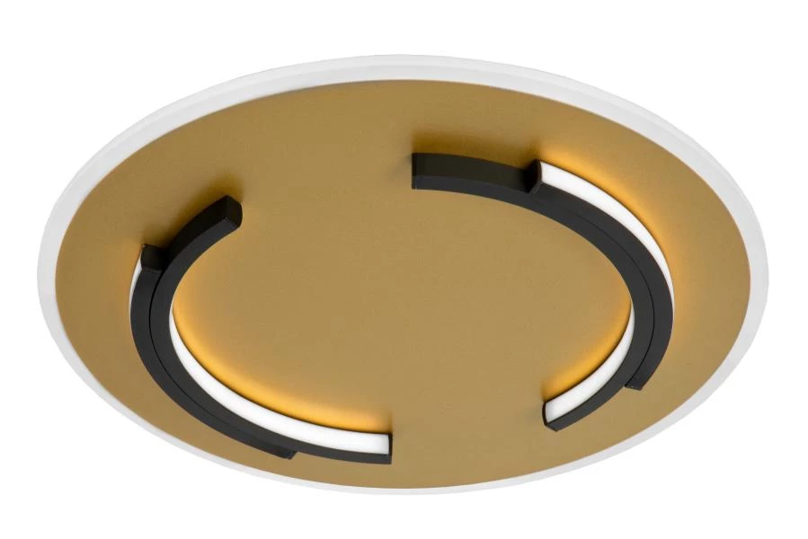 Lucide ANDREAS - Deckenleuchte - Ø 39,6 cm - LED - 1x30W 2700K - Mattes Gold / Messing - ausgeschaltet